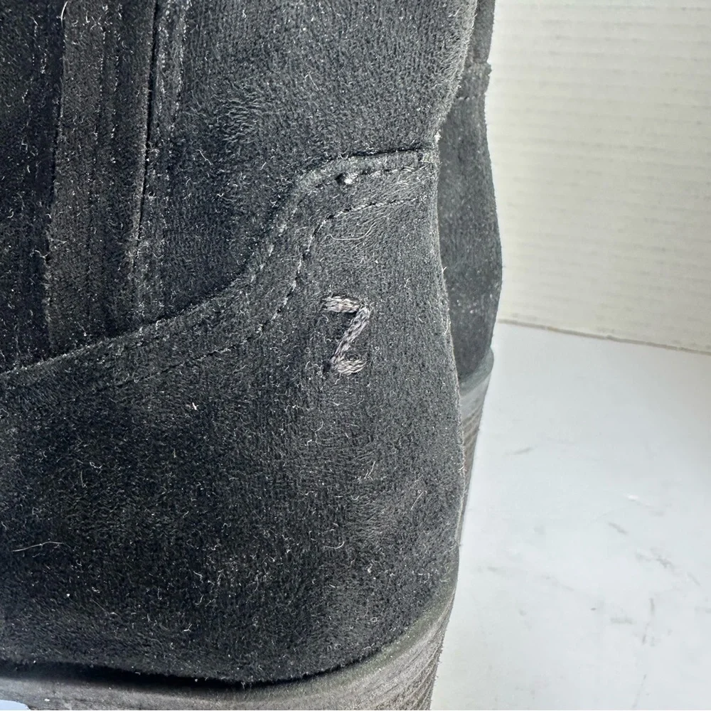 Zodiac Women’s Black Lucinda Ankle Square Toe Suede Look Boots- Size 8.5 - Picture 11 of 14